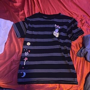 A-Lab Catnip Black & Grey Stripe T-Shirt